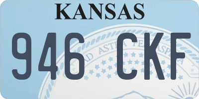 KS license plate 946CKF