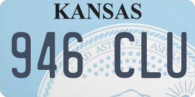KS license plate 946CLU