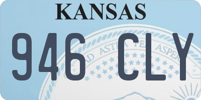 KS license plate 946CLY