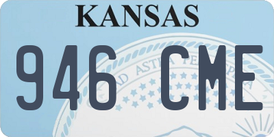 KS license plate 946CME