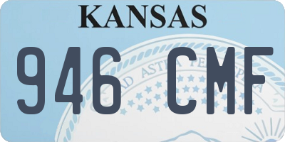 KS license plate 946CMF