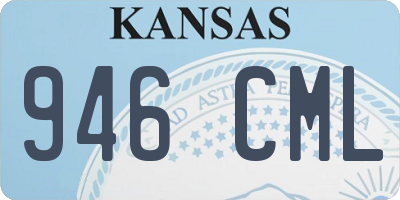 KS license plate 946CML
