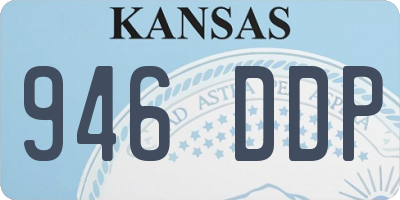 KS license plate 946DDP