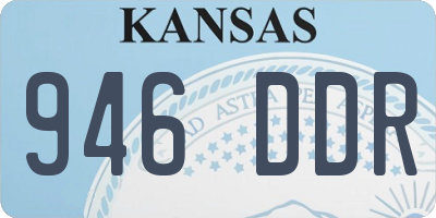 KS license plate 946DDR