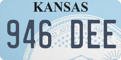 KS license plate 946DEE