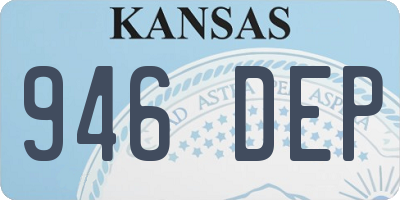 KS license plate 946DEP