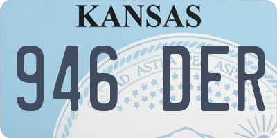 KS license plate 946DER