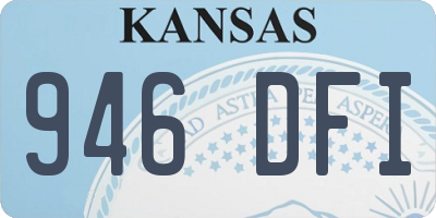 KS license plate 946DFI