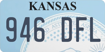 KS license plate 946DFL