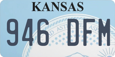 KS license plate 946DFM