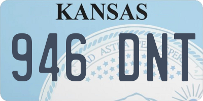 KS license plate 946DNT