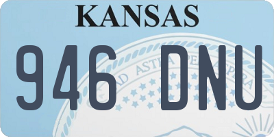 KS license plate 946DNU