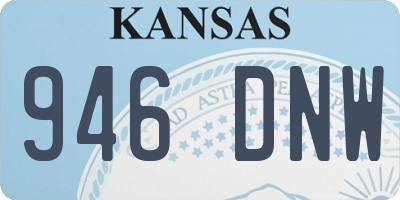KS license plate 946DNW
