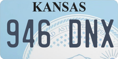 KS license plate 946DNX