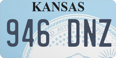 KS license plate 946DNZ