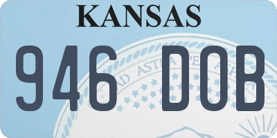 KS license plate 946DOB