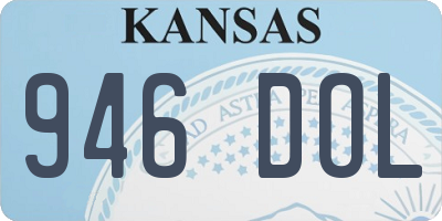 KS license plate 946DOL