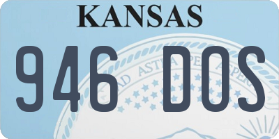 KS license plate 946DOS