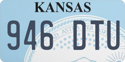 KS license plate 946DTU