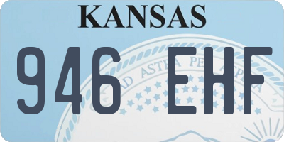 KS license plate 946EHF