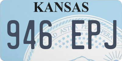 KS license plate 946EPJ