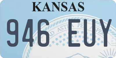 KS license plate 946EUY