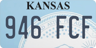 KS license plate 946FCF