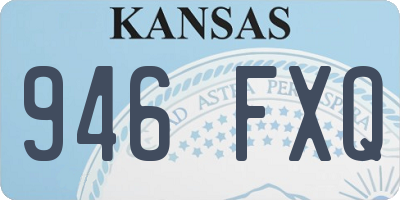 KS license plate 946FXQ