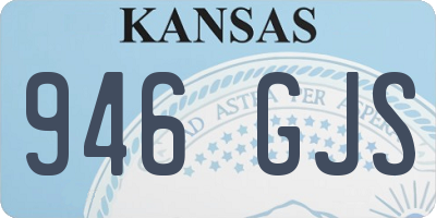 KS license plate 946GJS