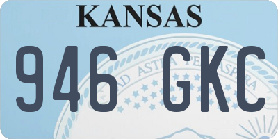 KS license plate 946GKC