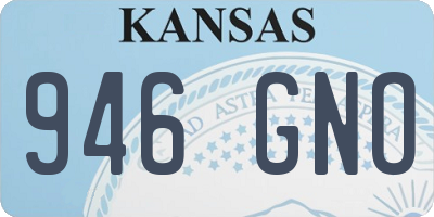 KS license plate 946GNO