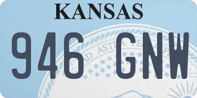 KS license plate 946GNW