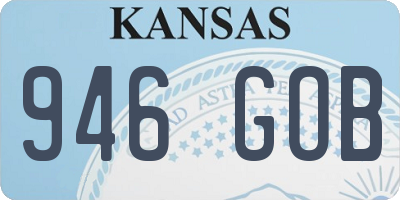 KS license plate 946GOB