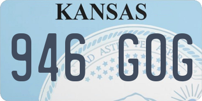 KS license plate 946GOG