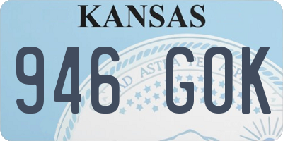 KS license plate 946GOK