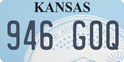 KS license plate 946GOQ