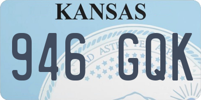 KS license plate 946GQK