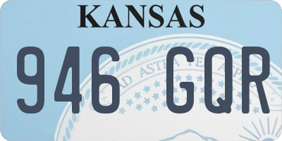 KS license plate 946GQR