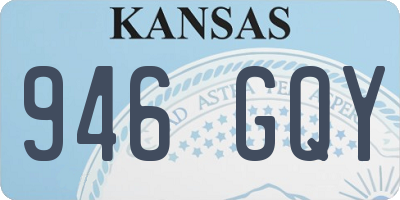 KS license plate 946GQY