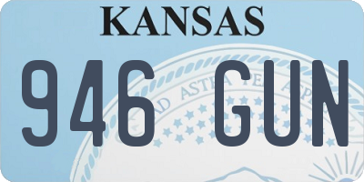 KS license plate 946GUN