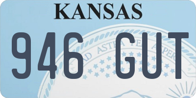 KS license plate 946GUT