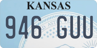 KS license plate 946GUU