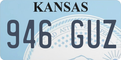 KS license plate 946GUZ