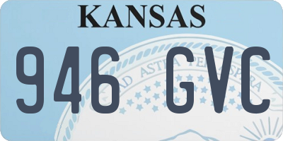 KS license plate 946GVC