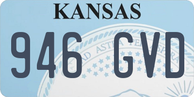 KS license plate 946GVD