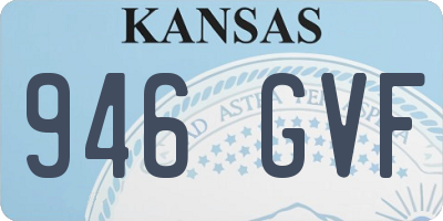 KS license plate 946GVF