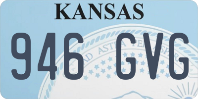 KS license plate 946GVG