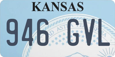 KS license plate 946GVL