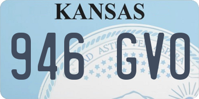 KS license plate 946GVO