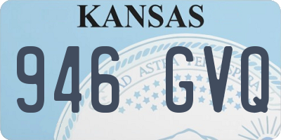 KS license plate 946GVQ